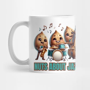 Jazz Band Nut Trio Illustration Mug